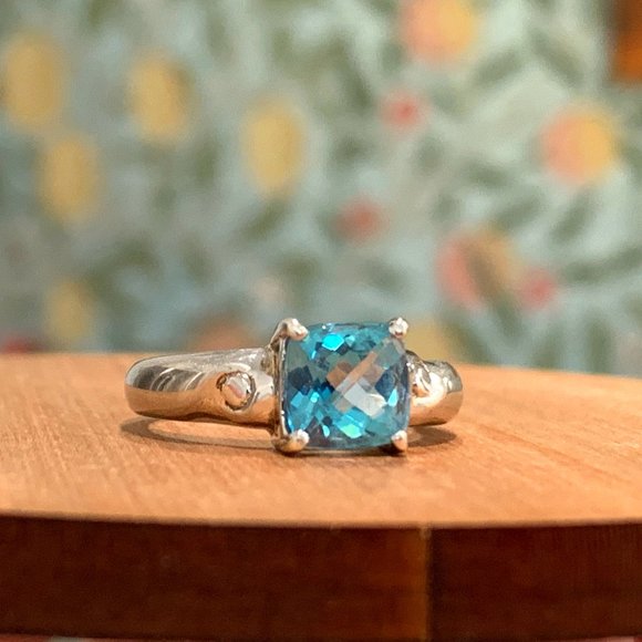 Jewelry - Vintage Solid Sterling Cocktail Ring (Size 5.75)